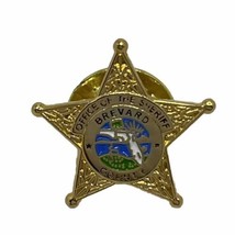 Brevard County Florida Sheriff Police Law Enforcement Enamel Lapel Hat Pin - £11.76 GBP