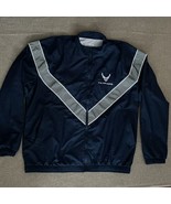 US Air Force Jacket Mens Medium Blue AF PTU Windbreaker Mesh Full Zip - $28.70