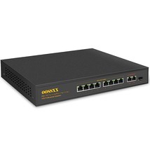 {Full Gigabit} 8 Port Gigabit Poe Switch, With 2 Uplink 1 Sfp Port, 150W 1000Mbp - £43.44 GBP