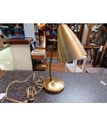 Vtg Desk Lamp Mid Century Modern MCM Machine Age Spun Aluminum Gooseneck... - $640.42 MXN