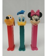 Vintage Lot Of 3 Disney Pez Dispensers Minnie Mouse, Donald Duck, &amp; Pluto - $13.52 CAD
