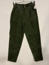 Vtg 90’s Pacific Place Olive Green High Waisted Corduroy Pants Sz 8 Nwt - £13.07 GBP