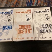 The Jon Tremaine&#39;s Vol.1,2,3 Mental Acts VHS Tapes. Magic. Mentalism - £11.84 GBP