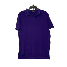 Polo Ralph Lauren Mens Golf Shirt Size Large Purple Pima Soft Touch Cotton - £18.96 GBP