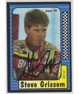 Steve Grissom Autographed 1991 Maxx NASCAR Racing Card - $285.10 MXN