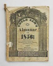 1856 Antique Uncle Sam Almanac Philadelphia Pa 80th American Independence Leap [ - £116.54 GBP