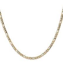 3.5mm Semi-Solid Figaro with Lobster Clasp 16 inch Chain 14K Gold - $698.98 CAD