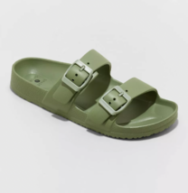 Shade &amp; Shore Mujer Neida Eva Dos Banda Verde Oliva Plantilla Deslizar N... - $12.61 CAD