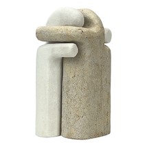 Hugging Couple Set of 2 Natural Greek Marble Statue Sculpture Love Gift Idea - £88.58 GBP