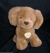 8&quot; Vintage 1987 Swib Baby Brown Puppy Dog Stuffed Animal Plush Toy Pup Lovey - £18.68 GBP