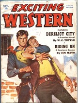 Exciting WESTERN-1951 NOV-LOUIS L’AMOUR-HARRY WHITTINGTON-W C TUTTLE-PULP - £66.01 GBP