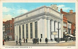 BINGHAMTON NY~CITY NATIONAL BANK-SIDEWALK CLOCK~1930 WALTER MILLER PUBL ... - $8.98