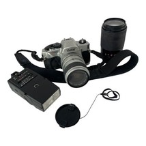 Vivitar V4000 SLR Film Camera + Kalimar 175A flash + Kalimar zoom 1:4.0 ... - $39.59