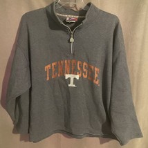 Vintage Tennesse Volunteers VOLS Pro Player Quarter Zip Pullover Adult L Gray - £24.93 GBP