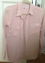 Equipment Women&#39;s Pink Silk Button Down SZ P 100% Silk - $74.25