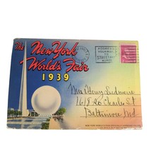 The New York World&#39;s Fair 1939 Fold-Out Linen Postcards Aviation Communi... - $16.93