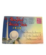 The New York World&#39;s Fair 1939 Fold-Out Linen Postcards Aviation Communi... - $23.73 CAD