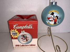 Campbell Kids Glass Ball Ornament Good For the Body Collectors Edition 1998 - £8.06 GBP