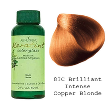 All-Nutrient Keratint Color-Glaze Hair Color-8IC Brilliant Intense Copper Blonde
