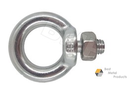 (4) 304 Stainless Steel Lifting Eye Bolt M8 with Nut 1200102 - £10.39 GBP