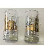 Vintage mission Santa Clara De Asis travel souvenir drink ware glass MCM... - $465.89 MXN