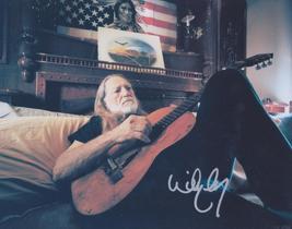 Autographed Willie Nelson Signed Photo With Coa Country + Concert Guitar Pick - £159.86 GBP
