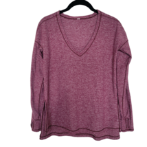 Lululemon Purple Dash To Class Long Sleeve V Neck Athleisure Shirt Women&#39;s 6/8 - £14.52 GBP