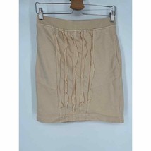 Prairie Underground Mini Skirt Sz S Pale Pink Vertical Mini Ruffle - £29.28 GBP