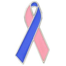 Pink And Blue Ribbon Lapel Awareness Baby Infant Pregnancy Loss Pin - £15.01 GBP