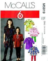 McCall's Pattern M5919 or 5919. Girls Szs 7;8;10;12;14 Top & Dresses. This is a  - $8.90