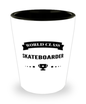 World Class Skateboarder Shot Glass - 1.5 oz Ceramic Cup For Sports Fans  - £10.18 GBP