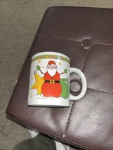 Vintage Snowman Santa Coffee Mug Cup - £6.33 GBP