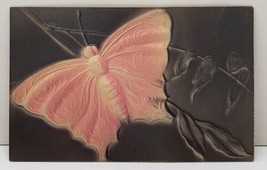 Beautiful Butterfly Heavily Embossed Airbrushed Early 1900s Postcard B19 - £15.91 GBP