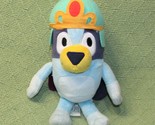 BLUEY PLUSH PRINCESS QUEEN ROYALTY w/CROWN STUFFED ANIMAL CHARACTER 8&quot; M... - £8.55 GBP