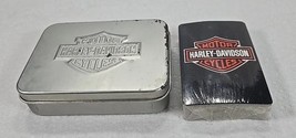 Harley-Davidson Playing Cards In Decorative Tin Box - $9.89