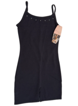 Danskin Freestyle One Piece Body Suit Girls 7-8 Black Studs Dance Gymnas... - $9.87