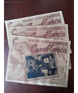 Antique 3 dif Mexican Lobby Card CASABLANCA Humphrey Bogart Movie Poster... - $186.99