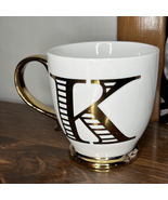 Circa Vintage porcelain with touches of gold porcelain monogrammed K cup - £9.07 GBP