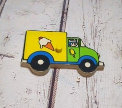 Fisher Price Vintage Wood Puzzle Piece Vehicles #508 Ice Cream Truck - $5.00