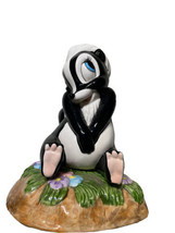 schmid handpainted walt Disney Co bambi skunk flower porcelain figurine - £25.62 GBP