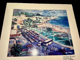Signed 1991 Laguna Beach Late Afternoon Festival of Arts Michael Jacques Print image 4