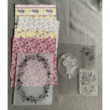 Crafting Paper &amp; Fairy Stamps Embossing Folder Set - Floral Prints &amp; Cle... - $179.91 MXN