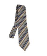 HUGO BOSS Silk Striped Blue Tie Made in Italy-100% seta silk EX - $54.70 CAD
