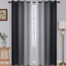 Elegant Ombre Drapes, 52x84 – Light Blocking &amp; Thermal Insulated Grommet... - $51.43