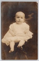RPPC Richmond VA Darling Linwood Lacy Baby Portrait Studio Photo Postcard Q25 - £10.12 GBP
