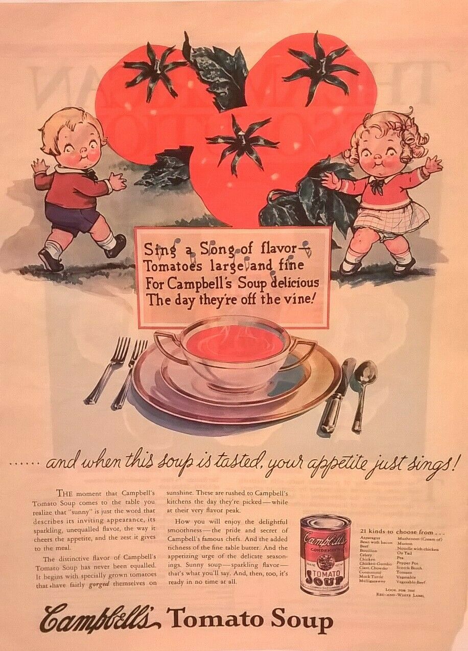 Antique Campbell&#39;s Soup Magazine Ad (Ladies Home Companion) 1932 - $10.38