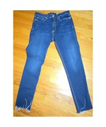 Rag &amp; Bone Nina Ankle Skinny raw hem jeans size 27 Perfect Carmen Color - $18.63