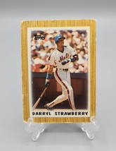 Darryl Strawberry 1987 Topps Major League Leaders Card #26 New York Mets Mini - £1.45 GBP