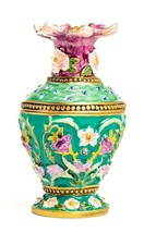 Fabergé Trinket Box flower vase handmade by Keren Kopal with crista - £45.54 GBP