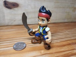 Jake and the Never Land Pirates Jake with Sword 3&quot; Tall Toy Figure Mattel Disney - £8.47 GBP